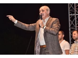 Numan Kurtulmuş Taksim’de demokrasi nöbetine katıldı