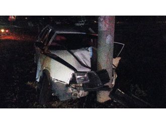 Otomobil piknik yapanların üzerine savruldu