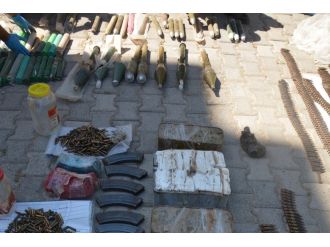 Mardin’de PKK’ya ait silah ve mühimmat ele geçirildi