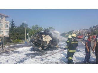 Tanker şoförü yanarak can verdi