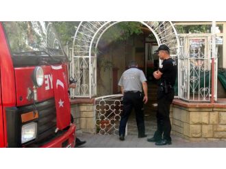 Polis karakolunda yangın