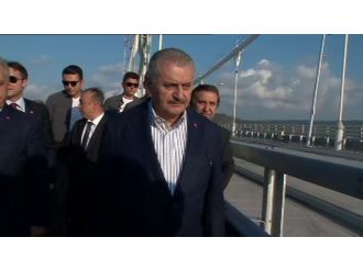 Başbakan 3. köprüde incelemelerde bulundu