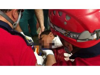 İnşaatta korkunç kaza