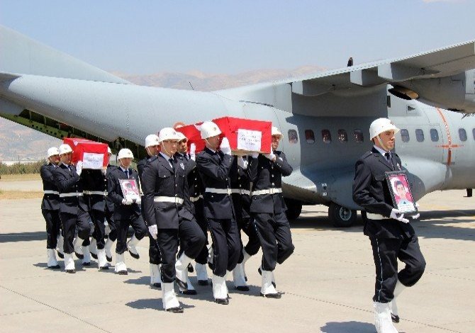 Şehit baba-oğlun cenazesi Kahramanmaraş’a getirildi