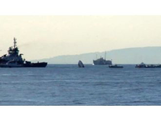 Sarayburnu açıklarında korkutan kaza !