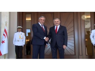 Başbakan Yıldırım, KKTC Cumhurbaşkanı Akıncı ile görüştü