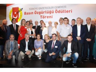Türkiye Gazeteciler Cemiyeti ’Basın Özgürlüğü Ödülleri’ verildi