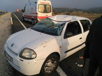 Kütahya’da trafik kazası: 1 ölü, 1 yaralı