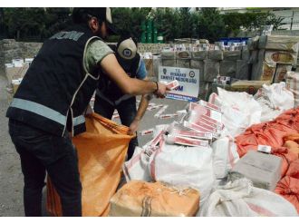 Diyarbakır’da 2 milyon TL’lik kaçak sigara ele geçirildi