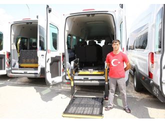 51 ile 51 özel engelli minibüsü
