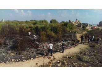 Antik kentte korkutan yangın