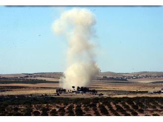 Karkamış sınırında 25 kontrollü patlama