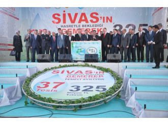 Bakanlar 325 milyon liralık projelerin açılışına katıldı