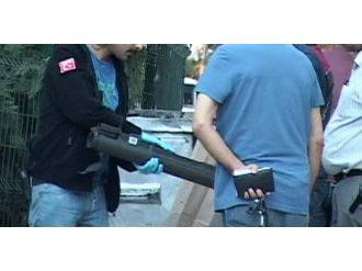 Çöp konteynerında lav silahı bulundu