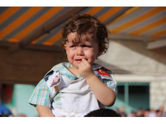 Şehit babaya gözü yaşlı veda