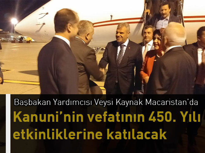 Başbakan Yardımcısı Veysi Kaynak Macaristan’da