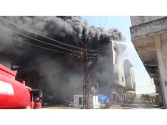 Sanayi sitesinde yangın