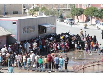 Cerablus’ta sıcak yemek dağıtımı