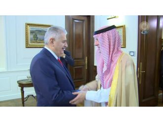 Suudi Dişişleri Bakanını kabul etti