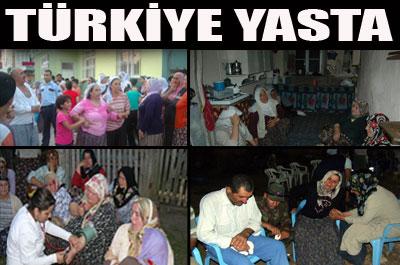 Şehitlerin evlerine ateş düştü