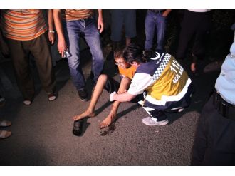 Çocuğa çarpıp kaçtı