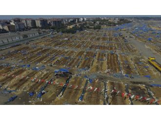 Temizlik çalışmaları havadan görüntülendi