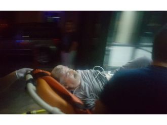 Denizin ortasında karnından vuruldu