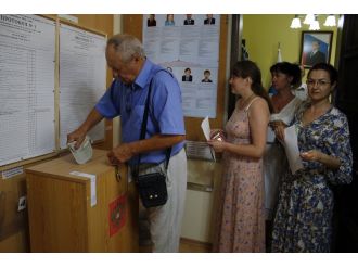 Antalya’daki Ruslar sandık başında