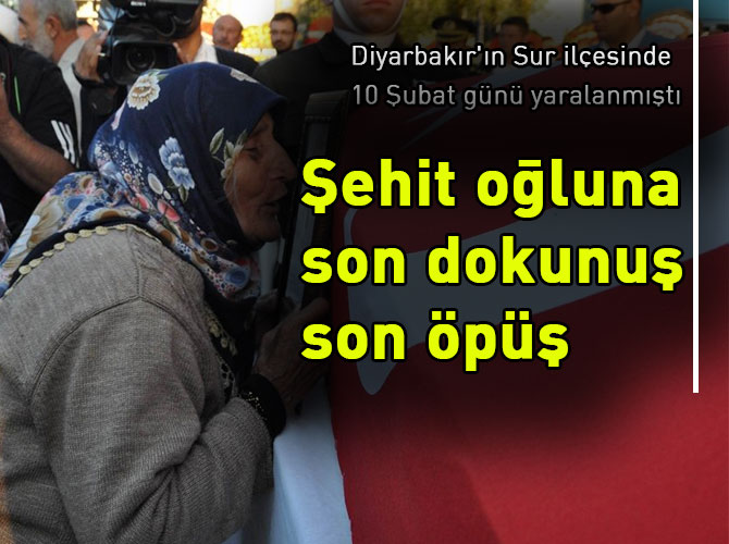 Şehide son öpücük