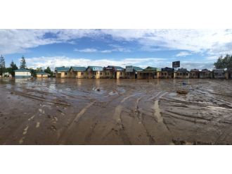 Sular çekilince selin boyutları ortaya çıktı