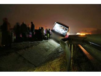 Çorum’da faciayı bariyerler önledi