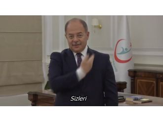 Sağlık Bakanı Akdağ’dan işaret diliyle mesaj