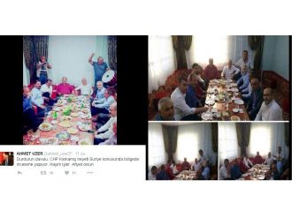 CHP heyetinin tepki toplayan fotoğrafları