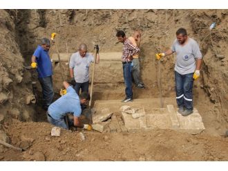 Su borusu onarılınırken ortaya çıktı