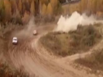 Yarış pistinde feci kaza