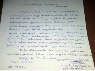 Kaçırılan kızı için Cumhurbaşkanı’na mektup yazdı