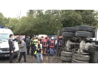 Beton mikseri 6 aracı ezdi: 1 ölü, 5 yaralı