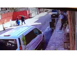 Camdan atlayıp kayan aracına yetişti