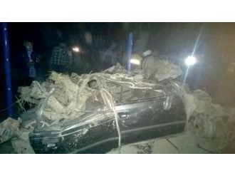 Kardeşlerin otomobil macerası feci bitti