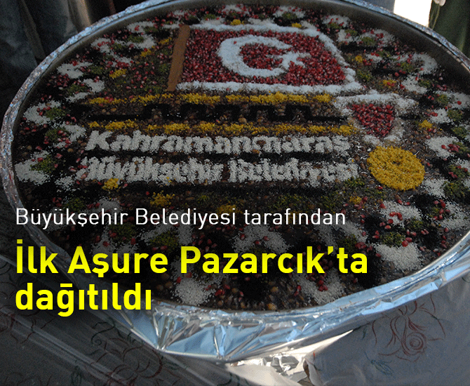 İlk Aşure Pazarcık’ta dağıtıldı