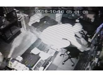 Market hırsızları güvenlik kamerasında