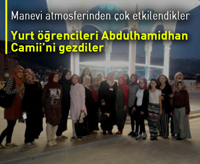 Yurt öğrencilerine cami gezisi