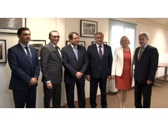 Kıbrıslı liderler yeniden bir arada