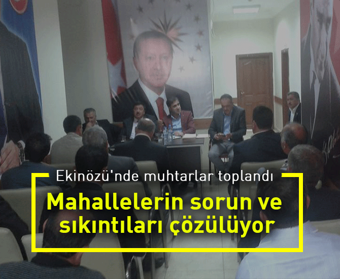 Mahallerinin sorun ve sıkıntıları çözülüyor