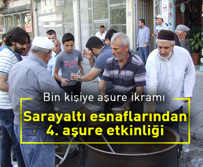 Sarayaltı esnaflarından 4. aşure etkinliği