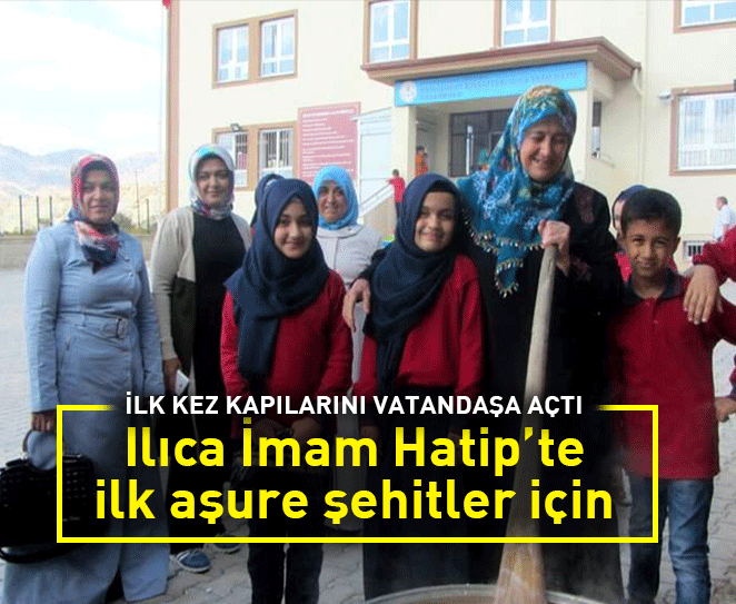 Ilıca İmam Hatip’te ilk aşure şehitler için