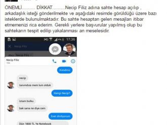 Dolandırıcılar AK Partili il başkanının adını kullandı