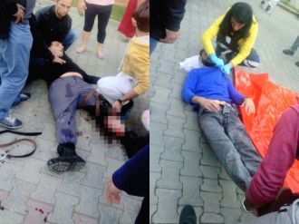 Broşür kavgasında kan aktı: Baba-oğul yaralandı