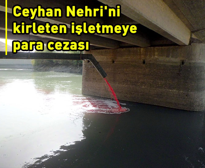 Ceyhan Nehri'ni kirleten işletmeye para cezası