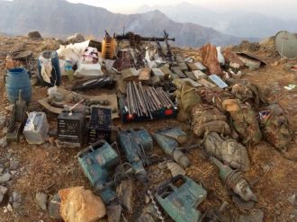 Hakkari’de çok sayıda silah ve malzeme ele geçirildi